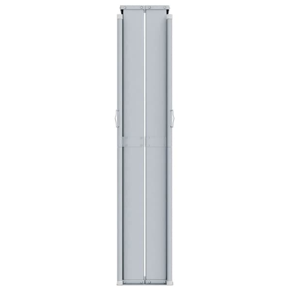 Infällbar sidomarkis gräddvit 200x1200 cm