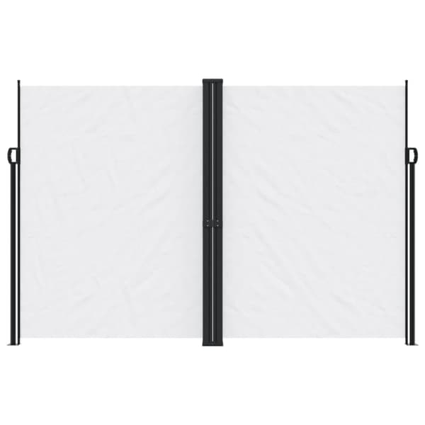 Infällbar sidomarkis vit 220x1000 cm