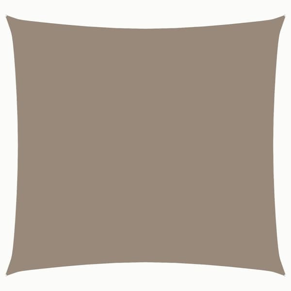 Solsegel oxfordtyg fyrkantigt 7x7 m taupe