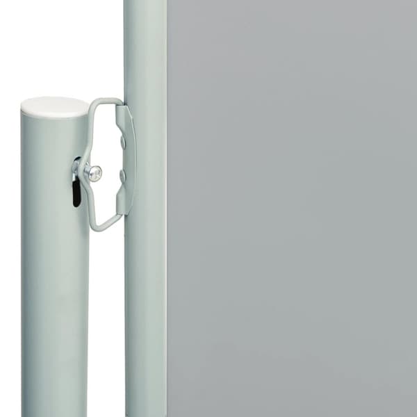 Infällbar sidomarkis 117x600 cm grå