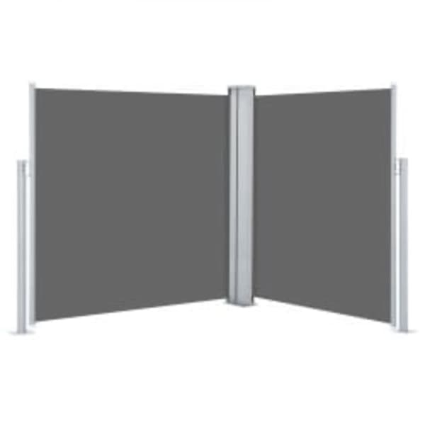 Infällbar sidomarkis antracit 160x600 cm