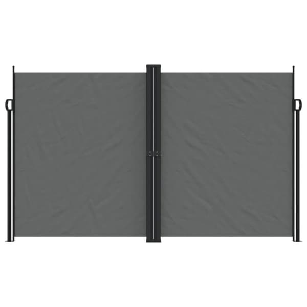 Infällbar sidomarkis 200x600 cm antracit