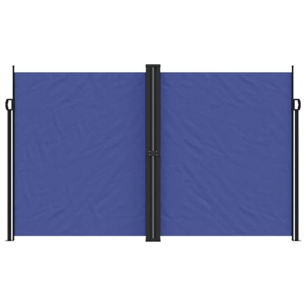 Infällbar sidomarkis blå 200x1200 cm