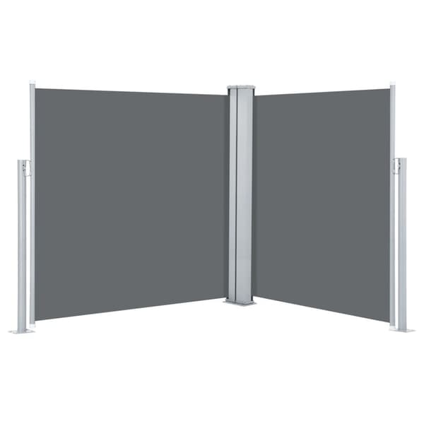 Infällbar sidomarkis antracit 140x600 cm