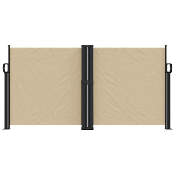 Infällbar sidomarkis beige 120x600 cm