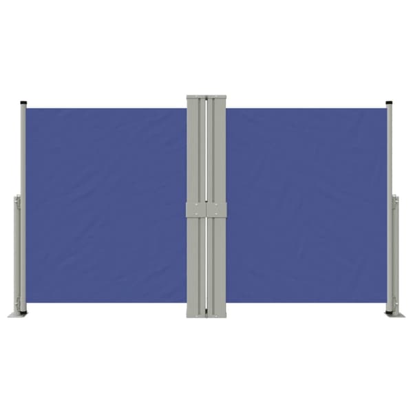 Infällbar sidomarkis blå 140x1200 cm