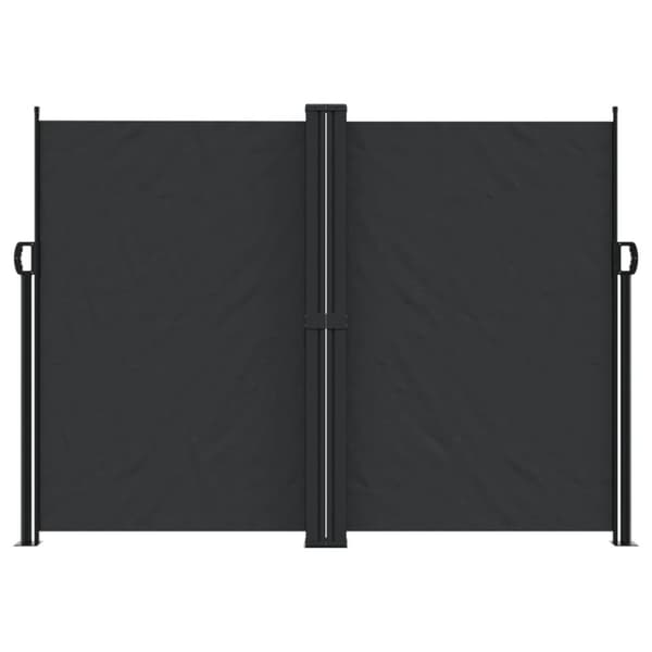 Infällbar sidomarkis svart 180x1000 cm
