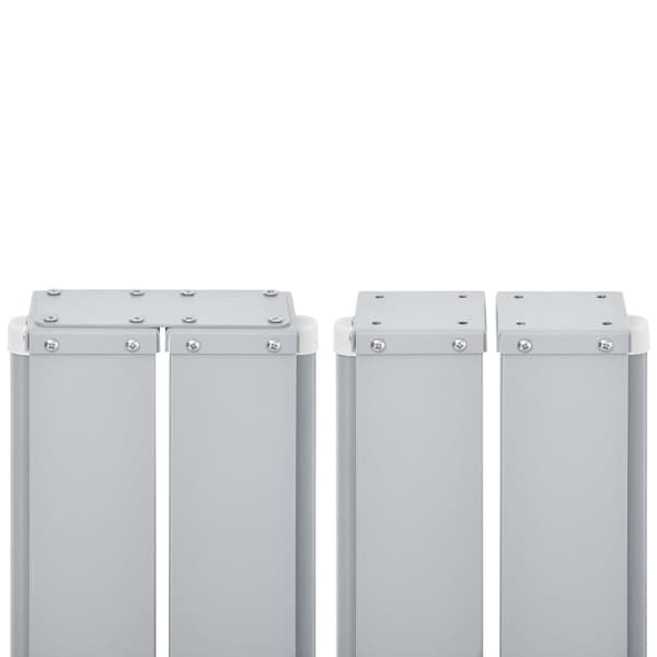 Infällbar sidomarkis svart 160x600 cm