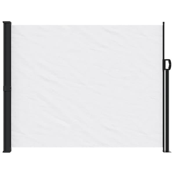 Infällbar sidomarkis vit 160x600 cm
