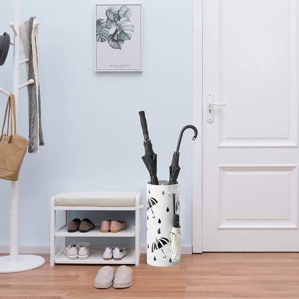Rootz paraplyställ - Förvaringsbehållare - Rostfri hållare - 49cm x 20cm - Järnmaterial - Mångsidigt - Snygg inredning - Praktisk design