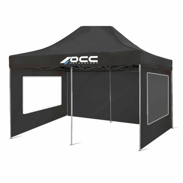 Teltvæg OCC Motorsport OCCCARP33 Sort Oxford 420D 6 x 2 m Vindue