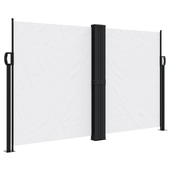 Infällbar sidomarkis vit 140x1200 cm
