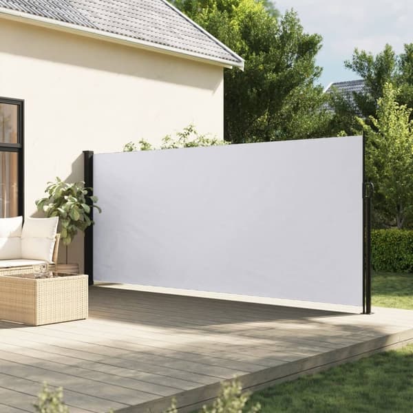 Indragbar sidomarkis vit 180x500 cm