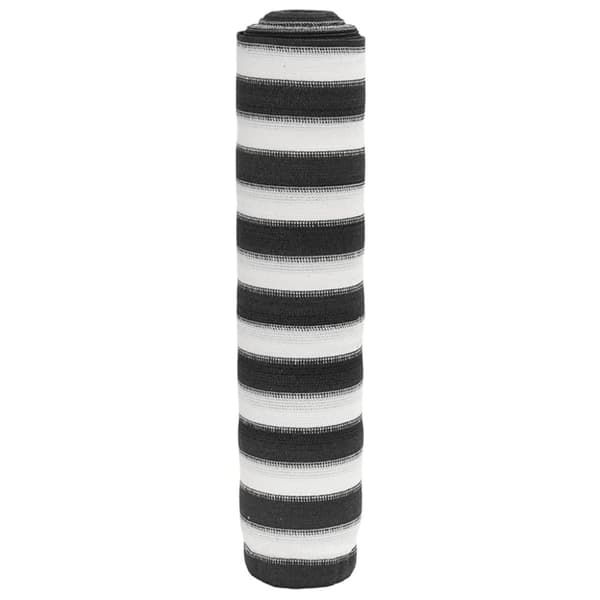 Insynsskyddsnät antracit och vit 1,8x50 m HDPE 195 g/m²