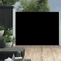 Miniatyrbild 1 av 2: Infällbar sidomarkis 140x500 cm svart