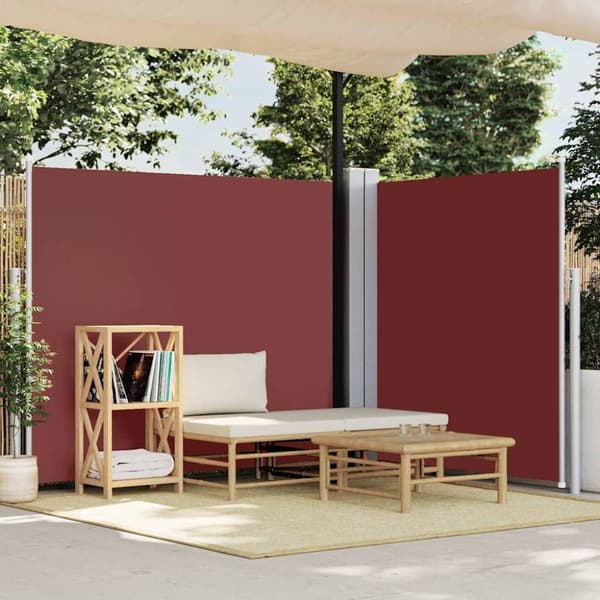 Infällbar sidomarkis 180x600 cm brun
