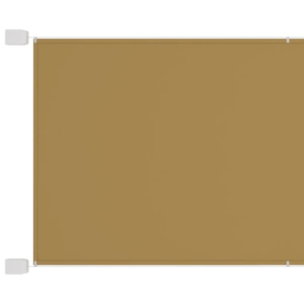 Markis vertikal beige 140x800 cm oxfordtyg