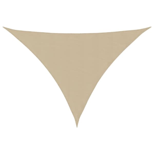Solsegel oxfordtyg trekantigt 4x4x5,8 m beige