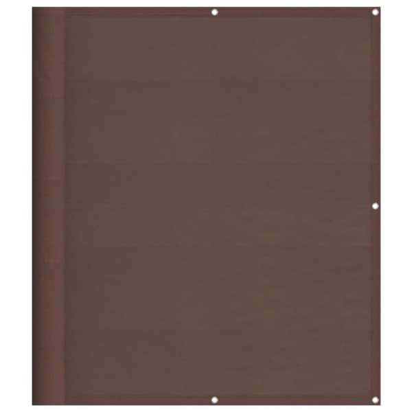 Balkongskärm brun 120x700 cm 100% polyester oxford