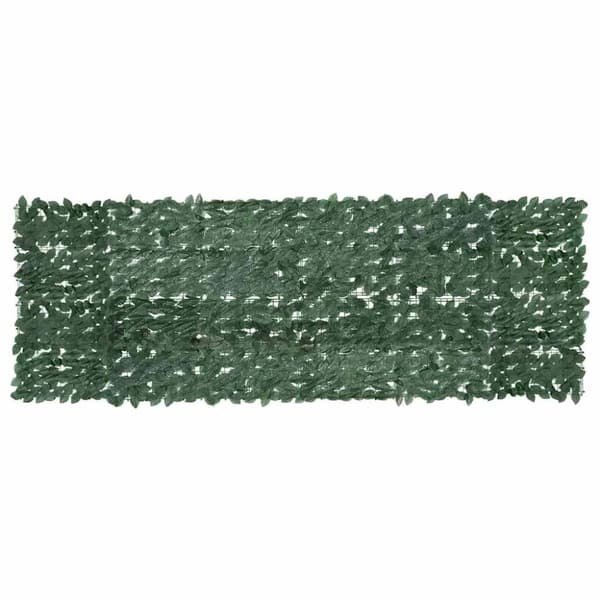 Balkongskärm mörkgröna blad 300x100 cm
