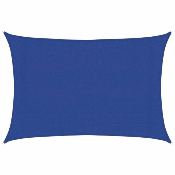 Solsegel 160 g/m² rektangulär blå 3x4,5 m HDPE