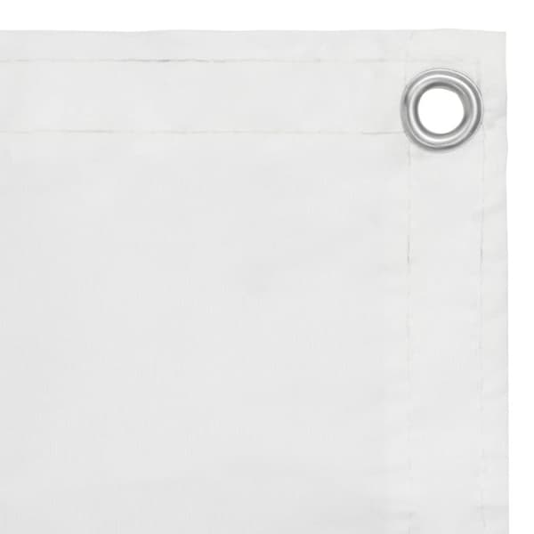 Balkongskärm vit 90x600 cm oxfordtyg
