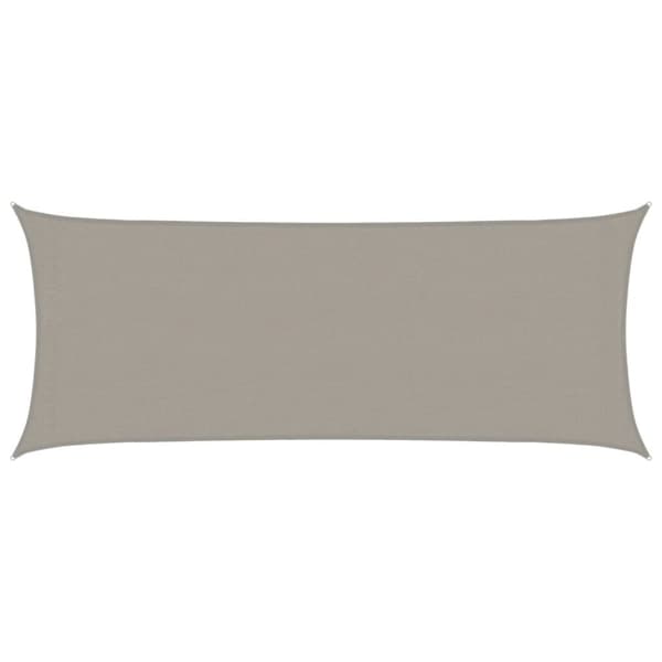 Solsegel 160 g/m² rektangulär ljusgrå 2x5 m HDPE