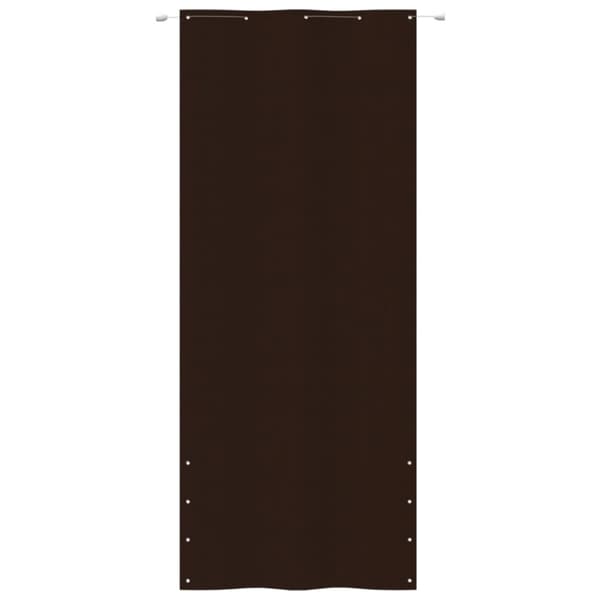 Balkongskärm brun 100x240 cm oxfordtyg