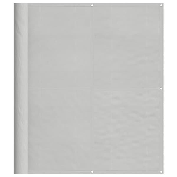 Balkongskärm ljusgrå 120x500 cm 100% polyester oxford