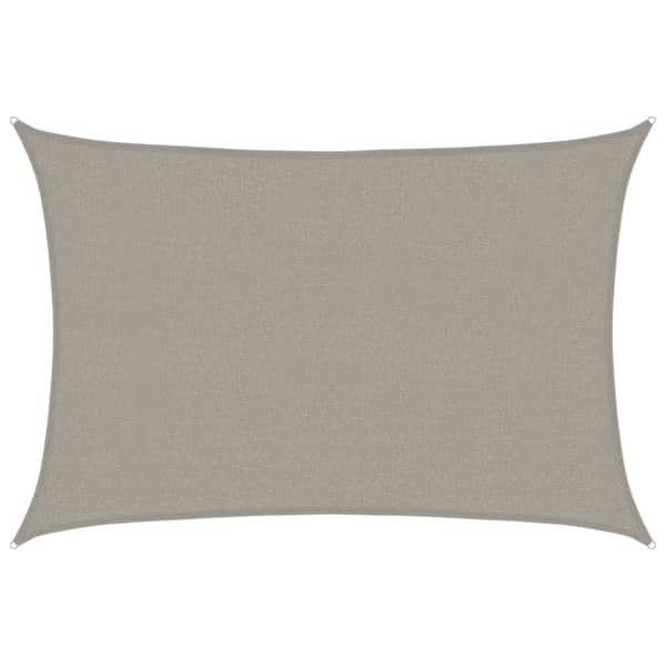 Solsegel 160 g/m² rektangulär ljusgrå 2,5x4 m HDPE