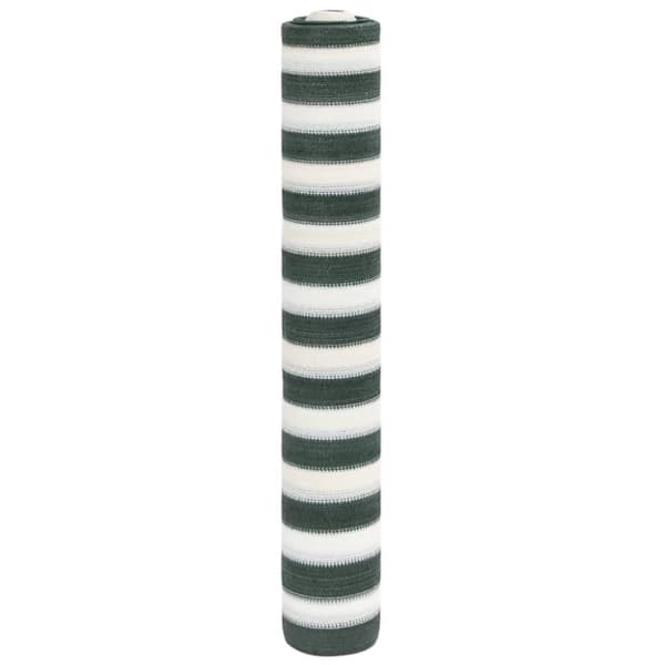 Insynsskyddsnät grön och vit 1,5x10 m HDPE 195 g/m²