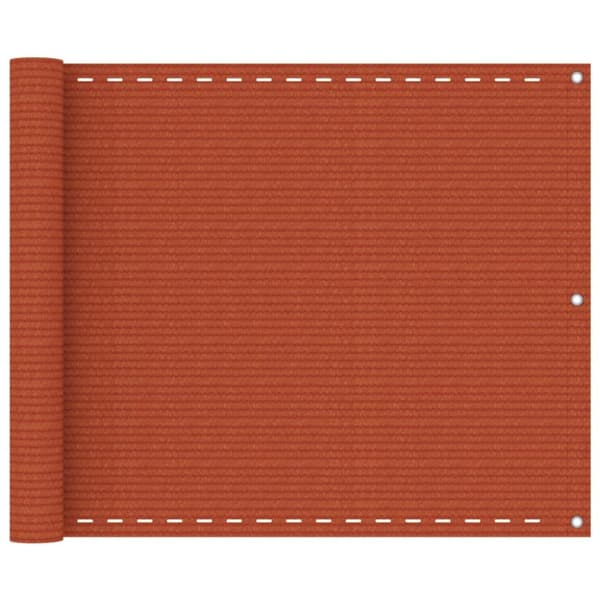Balkongskärm orange 75x300 cm HDPE
