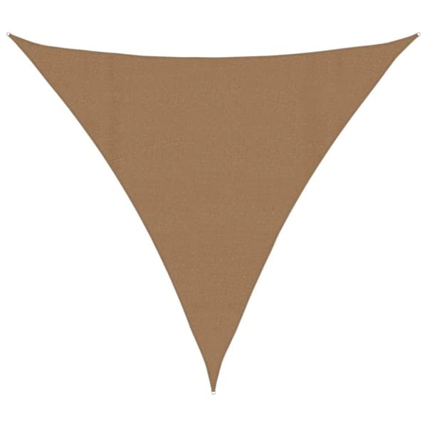 Solsegel 160 g/m² taupe 4,5x4,5x4,5 m HDPE