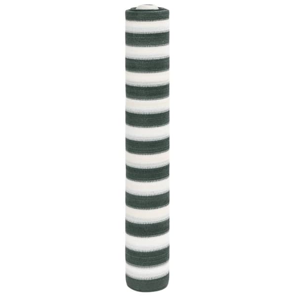 Insynsskyddsnät grön och vit 1x25 m HDPE 75 g/m²