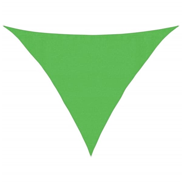 Solsegel 160 g/m² ljusgrön 3,5x3,5x4,9 m HDPE