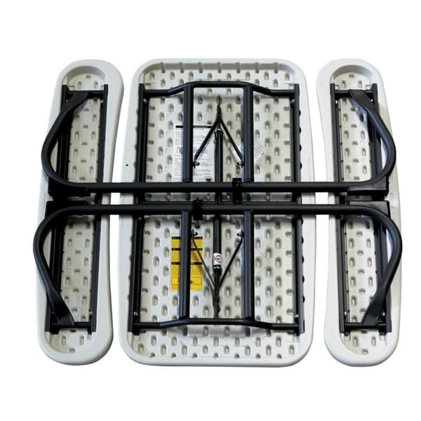 Børnebord Lifetime Flødefarvet Foldbar Picnic 82,5 x 53,5 x 90 cm Stål Plastik