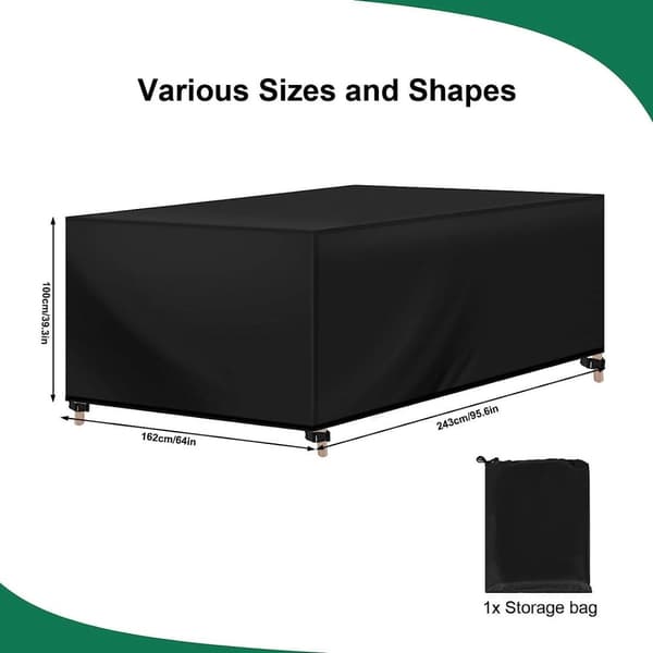 Rootz Udendørs møbelbetræk - Havepresenning - Beskyttende terrassebetræk - 420D Oxford stof - Vandtæt - Vindtæt design - 110 cm x 90 cm x 85 cm