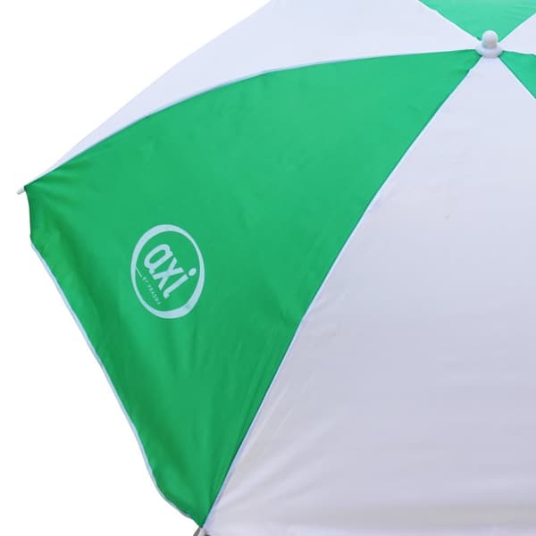 AXI Parasoll ?125 cm för barn i grönt och vitt | Kompatibel med AXI picknickbord, vattenbord och sandlådor