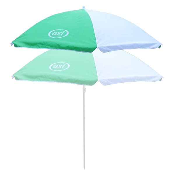 AXI Parasoll ?125 cm för barn i grönt och vitt | Kompatibel med AXI picknickbord, vattenbord och sandlådor