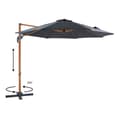 Pikkukuva 4 / 7: AXI Marisol Parasol Brown/Grey - Parasol large 300x300 cm - Ripustettava aurinkovarjo, Alumiinirunko, 360° Kierto, Parvekkeen aurinkovarjo 3x3 -