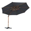 Pikkukuva 2 / 7: AXI Marisol Parasol Brown/Grey - Parasol large 300x300 cm - Ripustettava aurinkovarjo, Alumiinirunko, 360° Kierto, Parvekkeen aurinkovarjo 3x3 -