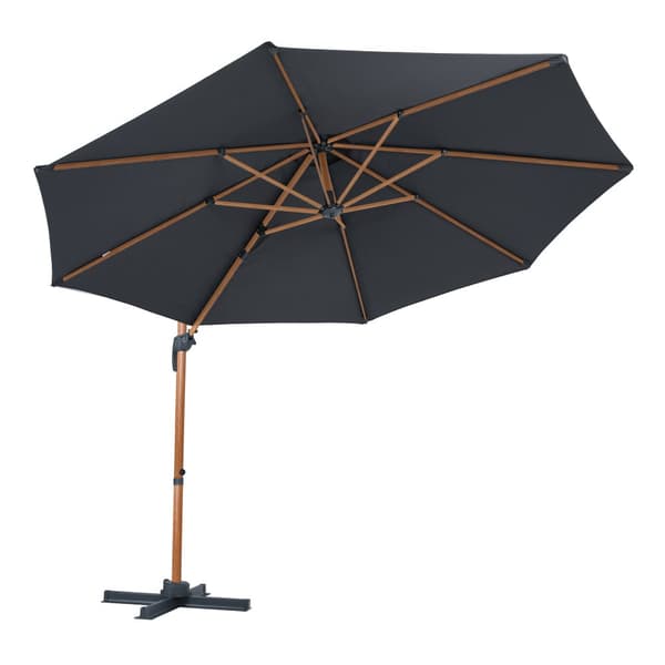 AXI Marisol Parasol Brown/Grey - Parasol large 300x300 cm - Ripustettava aurinkovarjo, Alumiinirunko, 360° Kierto, Parvekkeen aurinkovarjo 3x3 -