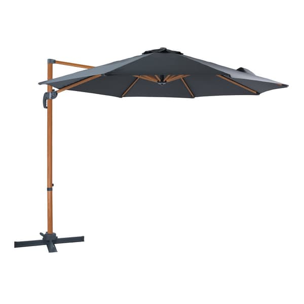 AXI Marisol Parasol Brown/Grey - Parasol large 300x300 cm - Ripustettava aurinkovarjo, Alumiinirunko, 360° Kierto, Parvekkeen aurinkovarjo 3x3 -