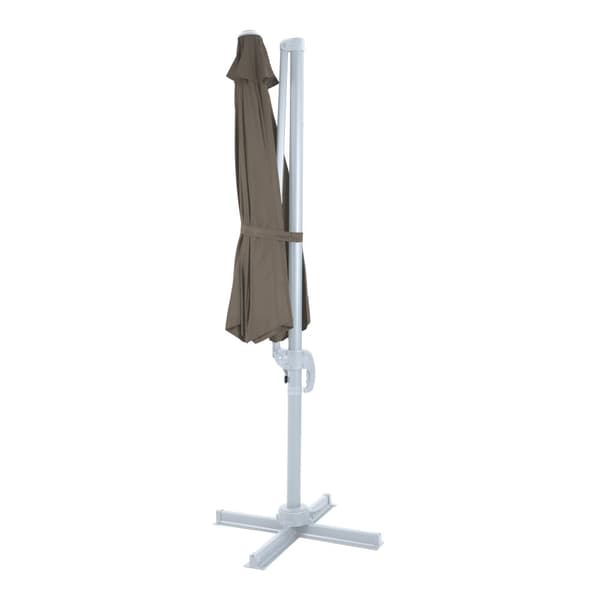 AXI Marisol Parasoll  Vit/Tupe -  Parasoll stort  300x300 cm - Hängparasoll, Aluminiumram, 360° Rotation, Parasoll balkong 3x3 - UV-resistent