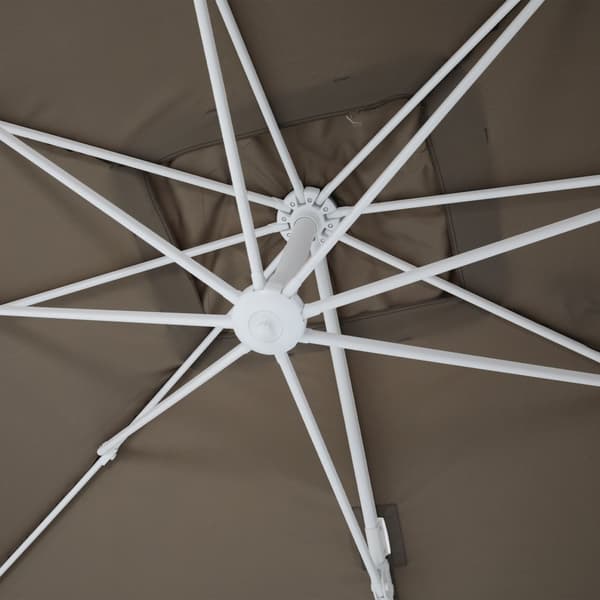 AXI Marisol Parasoll  Vit/Tupe -  Parasoll stort  300x300 cm - Hängparasoll, Aluminiumram, 360° Rotation, Parasoll balkong 3x3 - UV-resistent