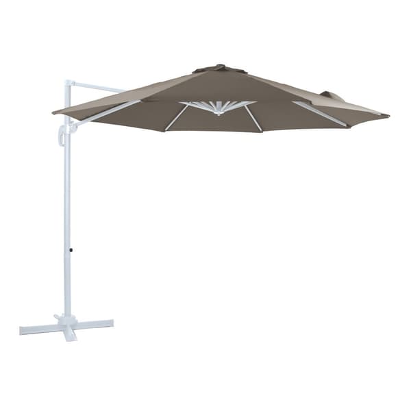 AXI Marisol Parasoll  Vit/Tupe -  Parasoll stort  300x300 cm - Hängparasoll, Aluminiumram, 360° Rotation, Parasoll balkong 3x3 - UV-resistent