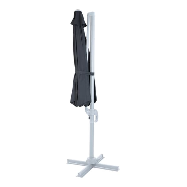 AXI Marisol Parasoll  Vit/Grå -  Parasoll stort  300x300 cm - Hängparasoll, Aluminiumram, 360° Rotation, Parasoll balkong 3x3 - UV-resistent