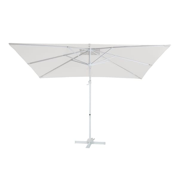 AXI Coco Parasoll Bianco, Beige - Parasoll stort 200x300 cm - Hängparasoll, Aluminiumram, 360° Rotation, Parasoll balkong 3x3 - UV-resistent