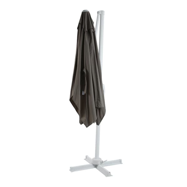 AXI Coco Parasoll  Vit, Duvgrå -  Parasoll stort  200x300 cm  - Hängparasoll, Aluminiumram, 360° Rotation, Parasoll balkong 3x3 - UV-resistent