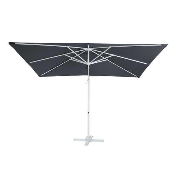 AXI Coco Parasoll  Vit, Grå -  Parasoll stort  200x300 cm  - Hängparasoll, Aluminiumram, 360° Rotation, Parasoll balkong 3x3 - UV-resistent
